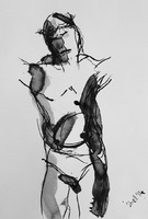 "Suffer" Pen and Ink, A4 Cartridge Paper (2014)