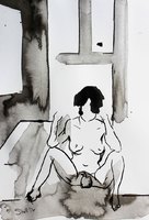 "Eve's Apple" Pen and Ink, A4 cartridge paper (2014)