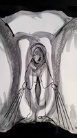 "Virgin M" Pen and Ink, A4 Cartridge Paper (2014)