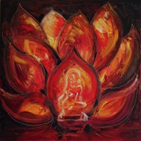 "Agni" Oil on Canvas, 100cm x 100cm (2005)