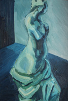 "Blue Venus" Oil on Board (1985)