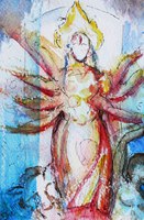 "Sketch: Maa" Watercolour and Pen, A5 watercolour paper (2014) - Private Collection