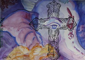 "Unity" Watercolour and Pen A4 Watercolour paper (2014) - Private collection