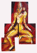 "Seated Deity" Oil on Canvas (2006)