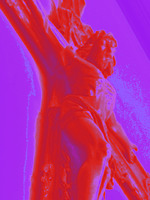 "Fluorescent Christ"(c) Manipulated Digital Image (2014)
